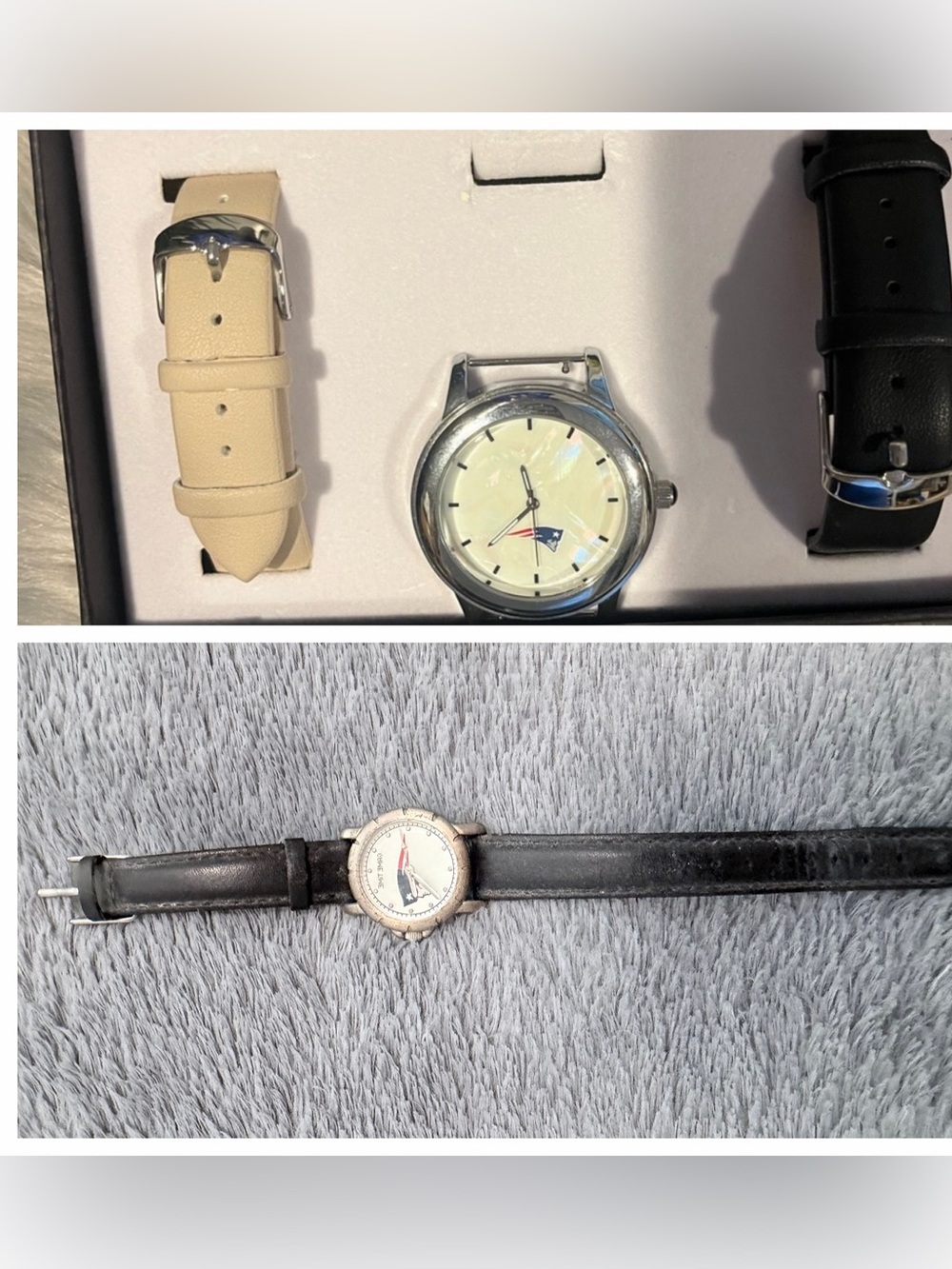 Patriots Stylish Watch Set w/Free small watch